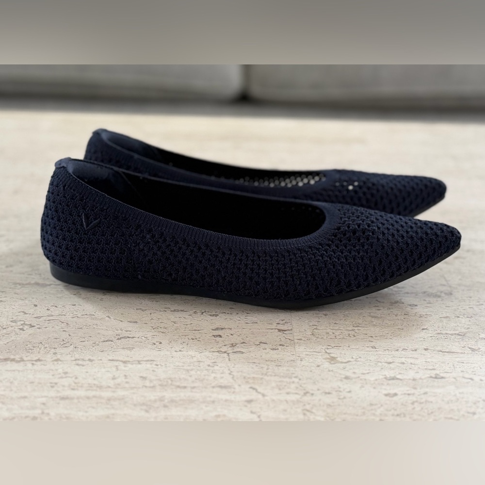 VIVAIA Pointed-Toe Breathable Mesh Ballet Flats (Aria 5°) in Navy, Size EU 37.5 - Picture 4 of 15
